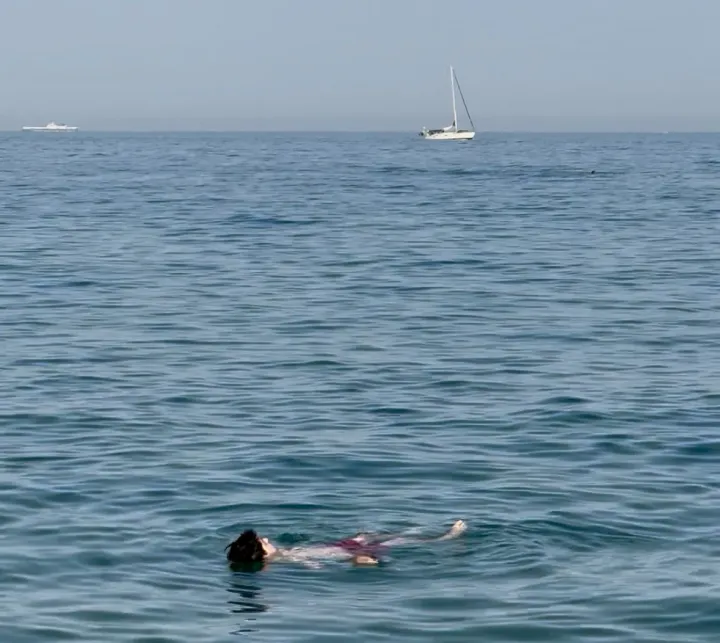 floating